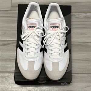 Adidas Samba White and Black Sneakers